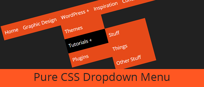 Pure CSS Dropdown Menu