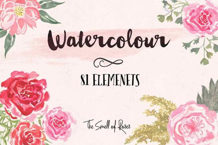 Watercolour Flower brushes - The Smell of Roses