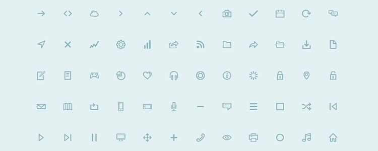 Dripicons – A Completely Free, Vector Line-Icon Font