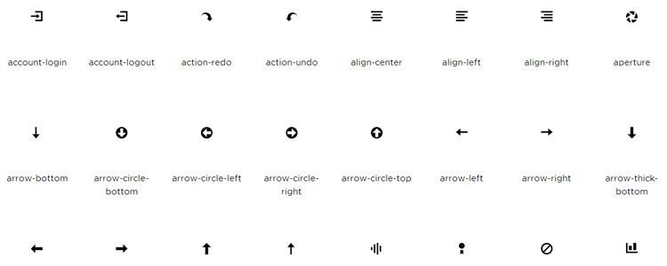 Open Iconic – A Highly Legible Icon Font