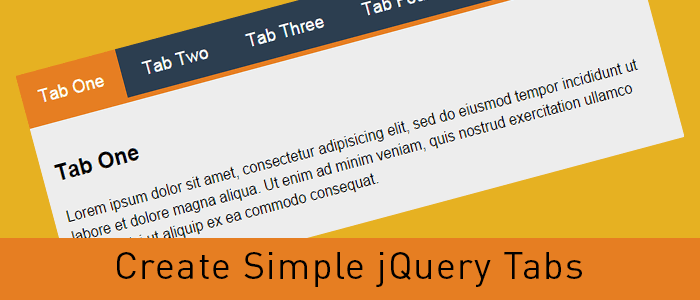 Create Simple jQuery Tabs