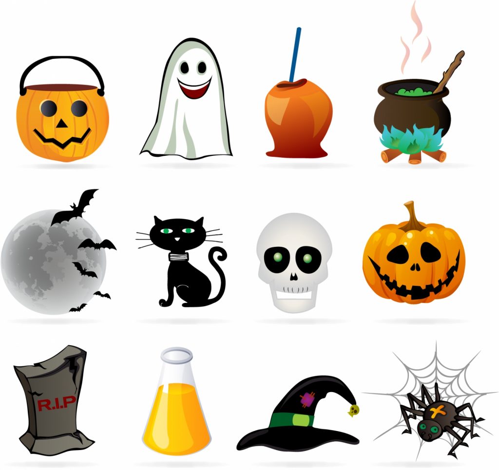 Halloween_design_element_icon_set