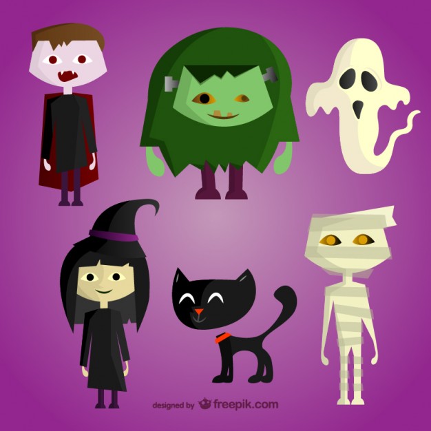 halloween-cartoon-characters-set_23-2147497616