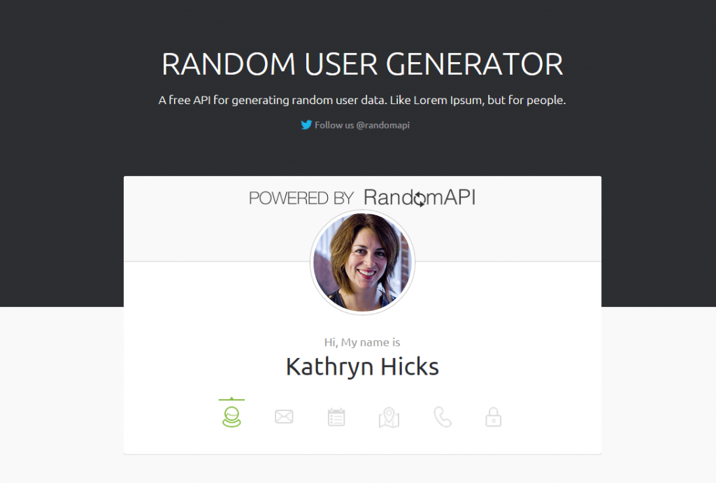 Random User Generator   API