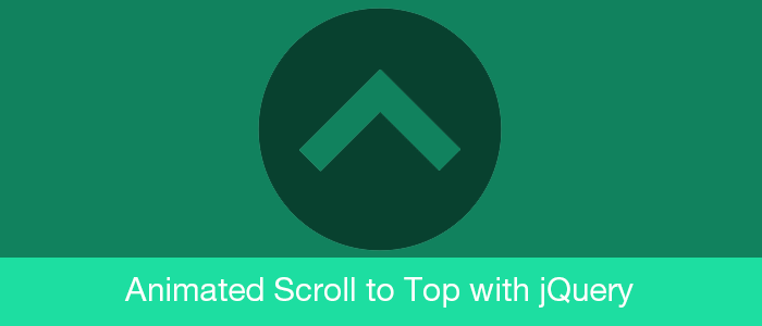 Animated Scroll to Top with jQuery