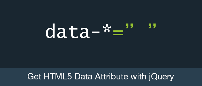 Get HTML5 Data Attribute with jQuery