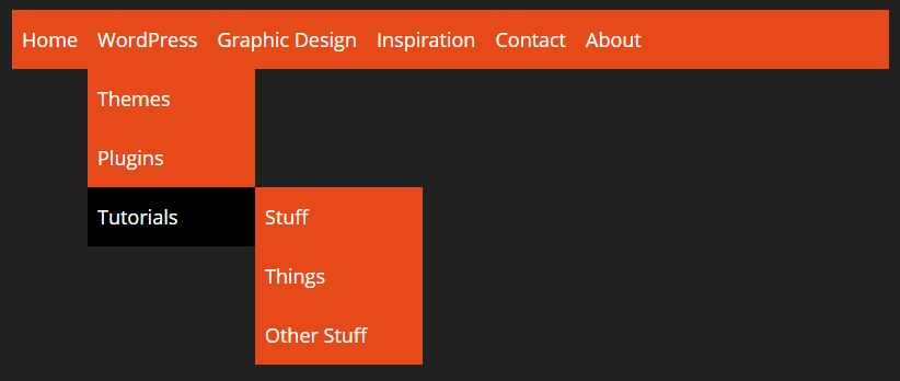 css3 menu dropdown mobile