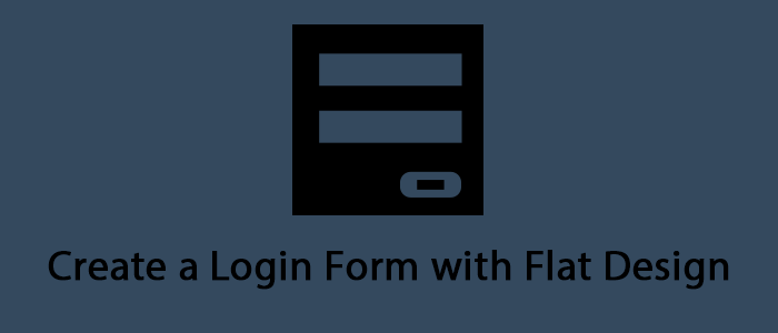 Create a Login Form with Flat Design