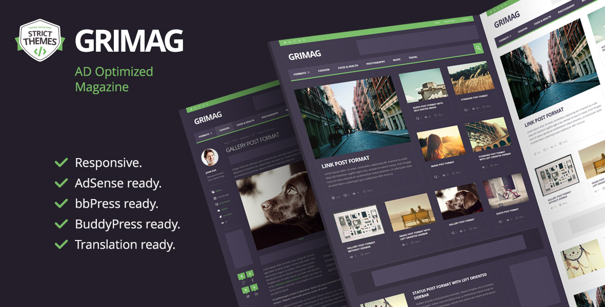 AdSense Optimized Magazine WordPress Theme