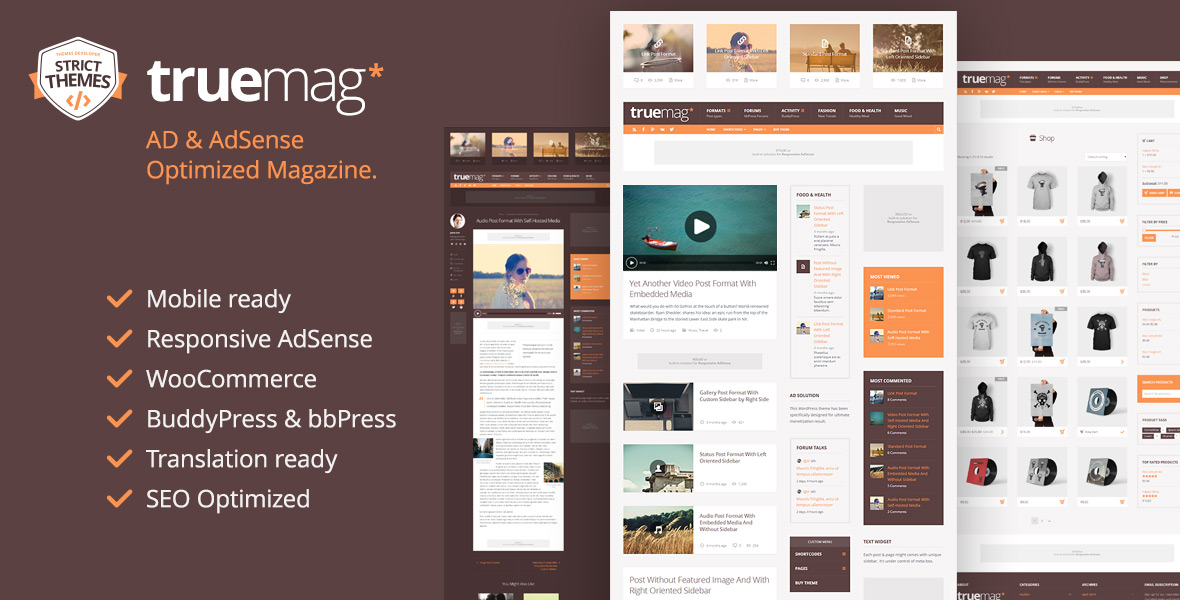 AD & AdSense Optimized Magazine WordPress Theme