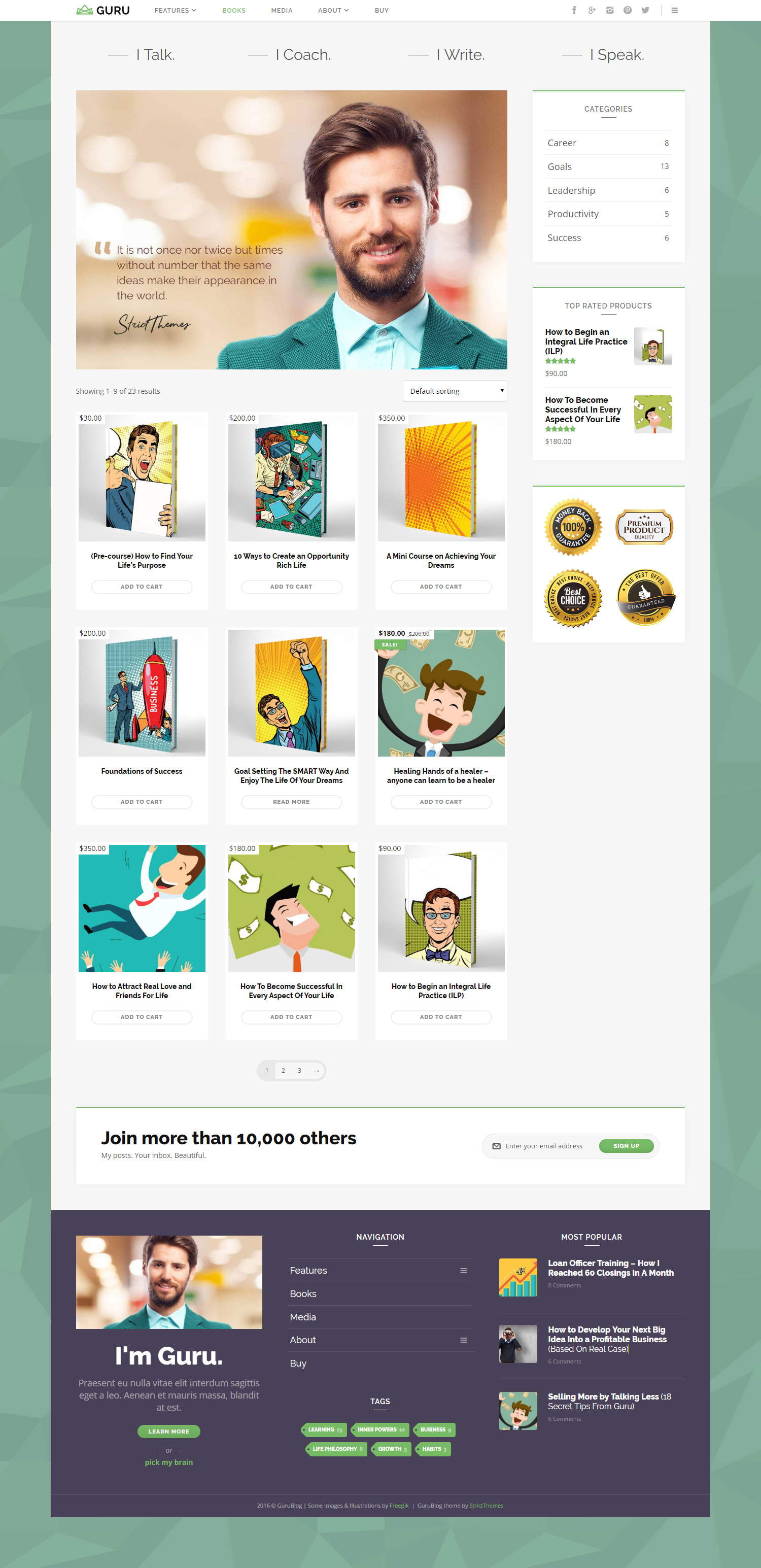 WordPress Theme Shop