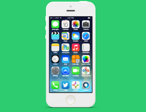 iPhone 5S iOS7 by Zyad Sherif