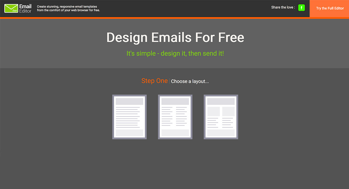 Free email editor