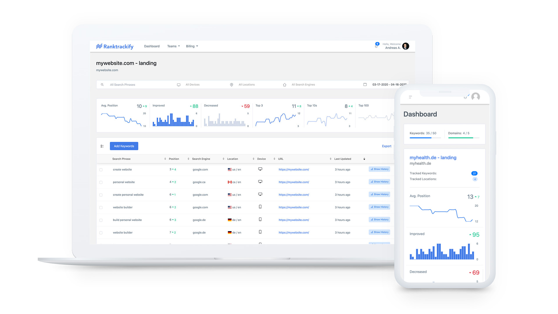 RankTrackify: Check & Track Your SEO Keyword Rankings