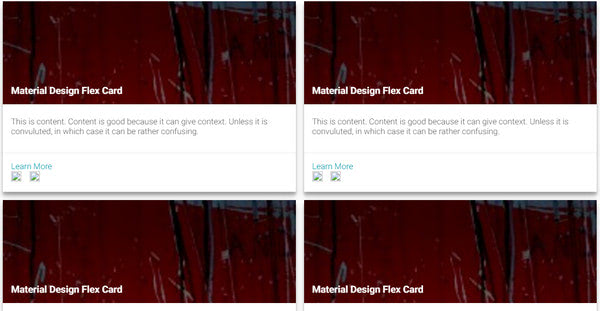 Material Flex Cards By AyeZee