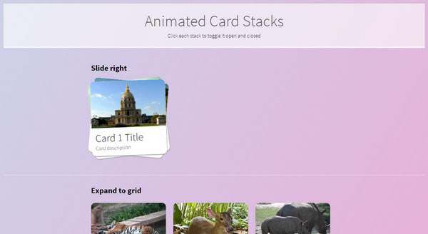 Animated Card Stacks By Chris Hutchinson